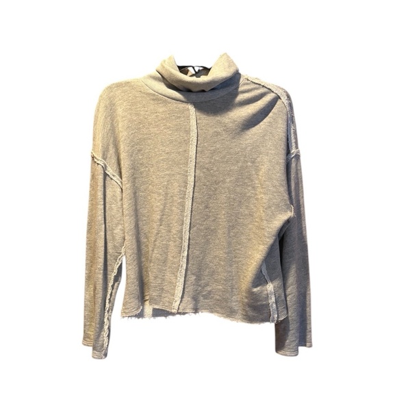 LPA Essex Turtleneck Sweater in Heather Grey Small - Picture 1 of 6